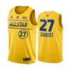 Jazz 27 Rudy Gobert Yellow 2021 All-Star Men Jersey