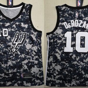 Spurs 10 DeMar DeRozan Camo 2018-19 Swingman Men Jersey