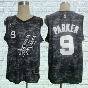 Spurs 9 Tony Parker Black City Edition Swingman Men Jersey