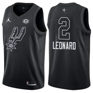 Spurs 2 Kawhi Leonard 2018 All-Star Black Swingman Men Jersey