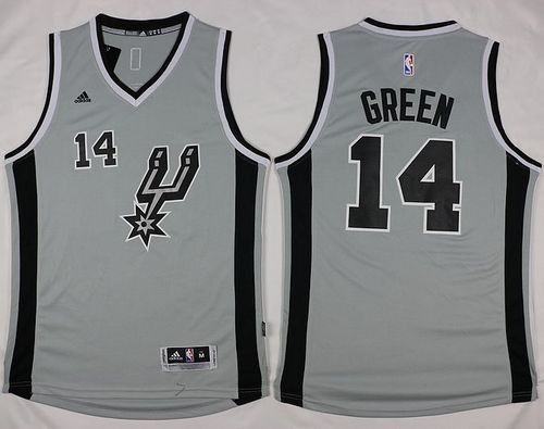 Spurs 14 Danny Green Grey Alternate Men Jersey