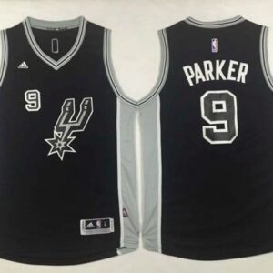Spurs 9 Tony Parker Black New Road Men Jersey