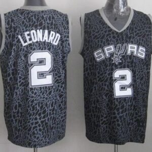 Spurs 2 Kawhi Leonard Black Crazy Light Men Jersey