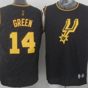 Spurs 14 Danny Green Black Precious Metals Men Jersey