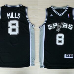 Spurs 8 Patty Mills Black Men Jersey
