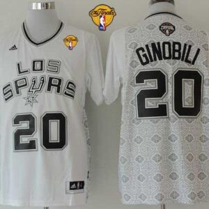 Spurs 20 Manu Ginobili White New Latin Nights Finals Patch Men Jersey