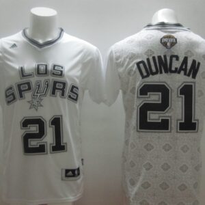 Spurs 21 Tim Duncan White Latin Nights Men Jersey