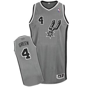 Spurs 4 Danny Green Grey Alternate Men Jersey
