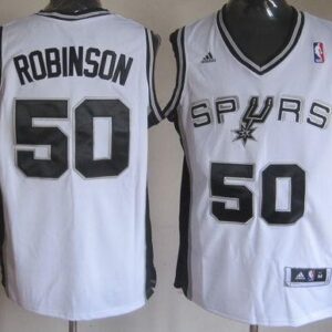 Spurs 50 David Robinson White Revolution 30 Men Jersey