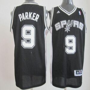 Spurs 9 Tony Parker Black Revolution 30 Men Jersey