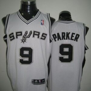 Spurs 9 Tony Parker White Revolution 30 Men Jersey