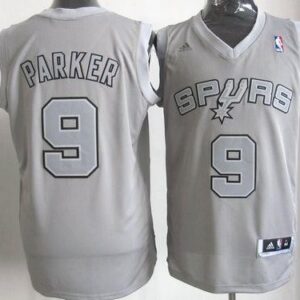 Spurs 9 Tony Parker Grey Big Color Men Jersey