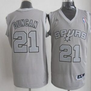 Spurs 21 Tim Duncan Grey Big Color Men Jersey