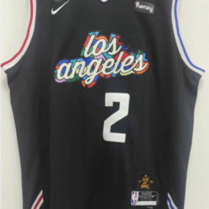 Clippers 2 Kawhi Leonard Black 2022-23 New Men Jersey