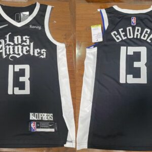 Clippers 13 Paul George Black New AU Style Men Jersey