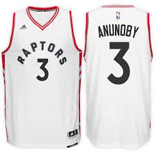 Adidas Toronto Raptors 3 OG Anunoby White 2017 Draft Men Jersey