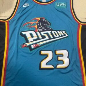 Pistons 23 Jaden Ivey Blue Basketball Men Jersey