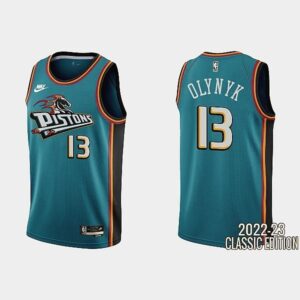 Pistons 13 OLYNYK Blue 2022 New Men Jersey