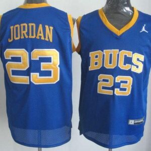 High School Laney Bucs 23 Michael Jordan Blue Men Jersey
