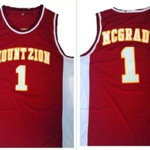 High School Magic 1 Tracy Mcgrady Red Mount Zion Christian Academy Men Jersey