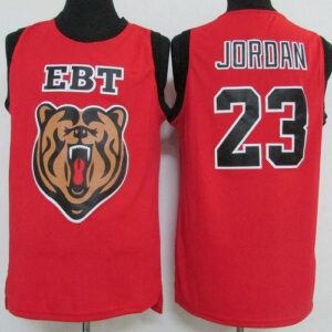 High School EBT 23 Michael Jordan Red Classic Men Jersey