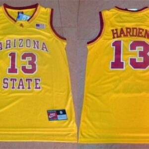 NCAA Arizona State Sun Devils 13 James Harden Gold Basketball Men Jersey