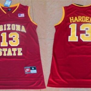 NCAA Arizona State Sun Devils 13 James Harden Red Basketball Men Jersey