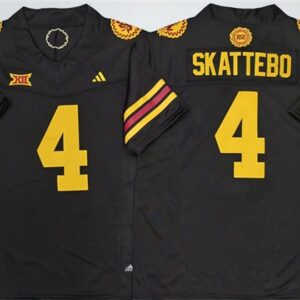 Arizona State Sun Devils 4 Cam Skattebo Black F.U.S.E. Vapor Limited Men Jersey