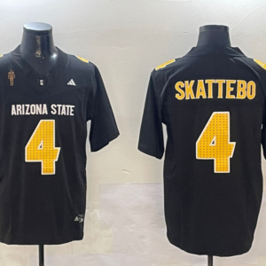 NCAA Arizona State 4 C SKATTEBO Black F.U.S.E. Vapor Limited Men Jersey