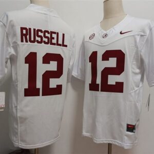 Alabama Crimson Tide 12 Keelon Russell White F.U.S.E. Vapor Limited Men Jersey