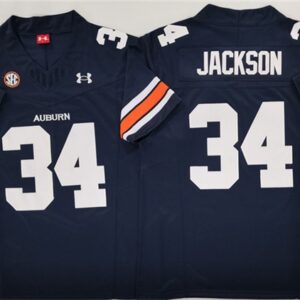 NCAA Auburn Tigers 34 Bo Jackson Navy 2024 F.U.S.E. Vapor Limited Men Jersey