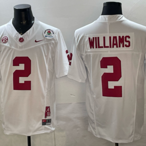 Alabama Crimson Tide 2 Ryan Williams  Rose Bowl White F.U.S.E. Vapor Limited Men Jersey