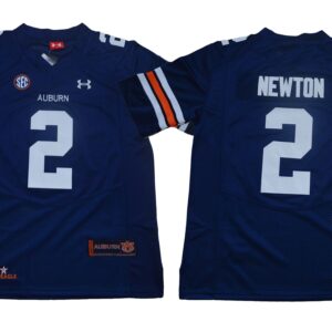 NCAA Auburn Tigers 2 Cam Newton Navy College Football Men Jersey