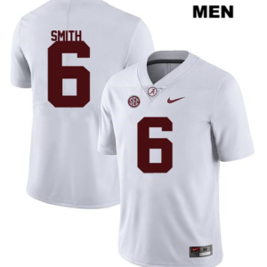 NCAA Alabama Crimson Tide 6 DeVonta Smith White College Football Limited Men Jersey