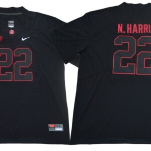 NCAA Alabama Crimson Tide 22 Najee Harris Black Shadow Legend Limited Men Jersey