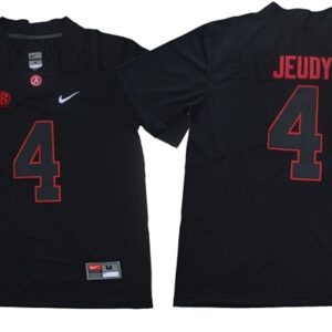 NCAA Alabama Crimson Tide 4 Jerry Jeudy Black Shadow Legend Limited Men Jersey