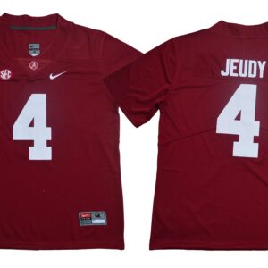 NCAA Alabama Crimson Tide 4 Jerry Jeudy Red Legend Limited Men Jersey
