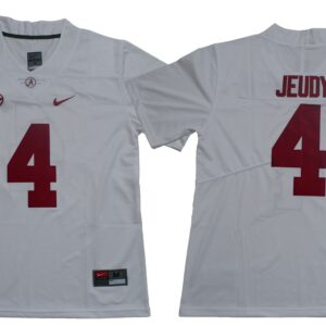 NCAA Alabama Crimson Tide 4 Jerry Jeudy White Legend Limited Men Jersey