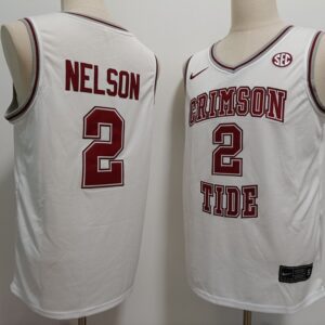 NCAA Alabama Crimson Tide 2 Grant Nelson  White Vapor Limited Men Jersey