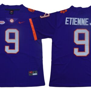 NCAA Clemson Tigers 9 Travis Etienne Jr. Purple Nike College Football Men Jersey
