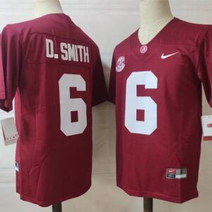 NCAA Alabama Crimson Tide 6 D.Smith Red Vapor Limited Men Jersey