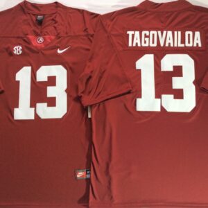 NCAA Alabama Crimson Tide 13 Tua Tagovailoa Red Legend Limited Men Jersey