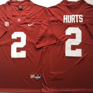 NCAA Alabama Crimson Tide 2 Jalen Hurts Red Legend Limited Men Jersey