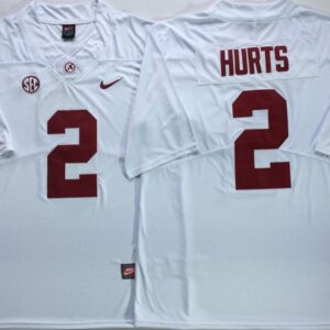 NCAA Alabama Crimson Tide 2 Jalen Hurts White Legend Limited Men Jersey