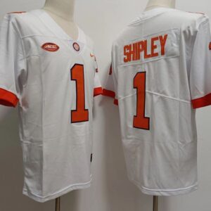 NCAA Clemson Tigers 1 Shipley White Limited Men Jersey