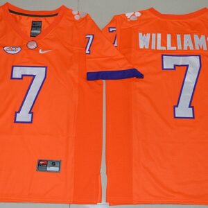 NCAA Clemson Tigers 7 Mike Williams Orange Football2016  Limited Men Jersey