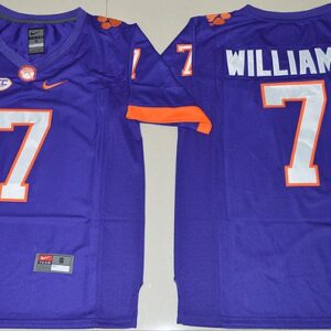 NCAA Clemson Tigers 7 Mike Williams Purple Football 2016 Limited Men Jersey