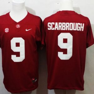 NCAA Alabama Crimson Tide 9 Bo Scarbrough Red Football Men Jersey