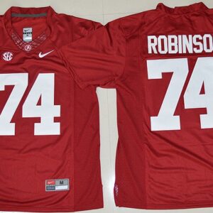 NCAA Alabama Crimson Tide 74 Cam Robinson Football Crimson 2016-17 Limited Men Jersey