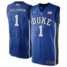 NCAA Duke Blue Devils 1 Zion Williamson Blue Men Jersey
